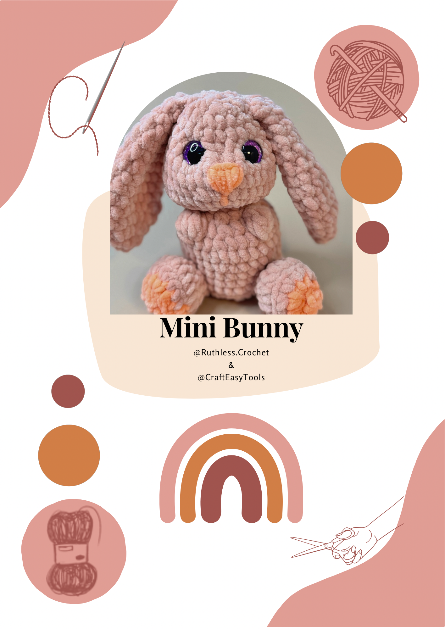 🐰 FREE Low-Sew Bunny Crochet Pattern – Grab It Now! 🧶✨